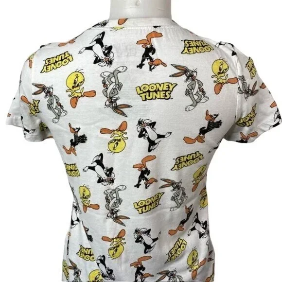 Looney Tunes Tee Bugs Bunny Tweety Bird Sylvester Cat Shirt Size S - Picture 6 of 9
